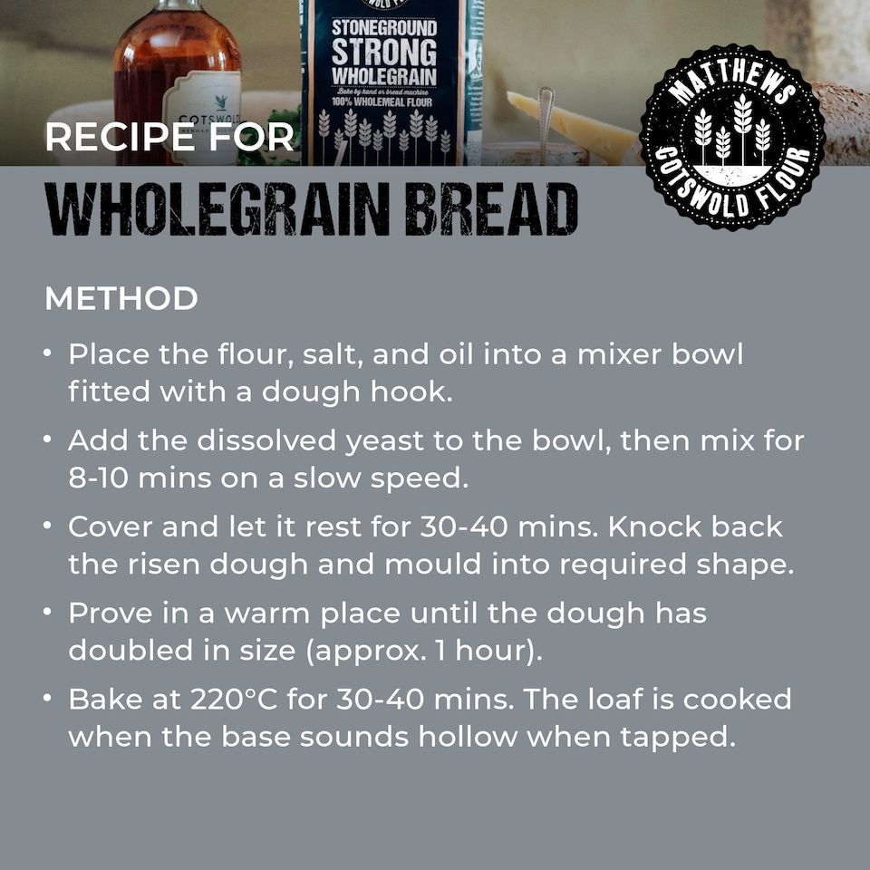 image 1 of Matthews Flour Stoneground Strong Wholegrain 1.5Kg