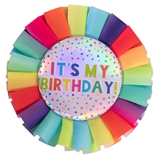 Rainbow Rosette Badge