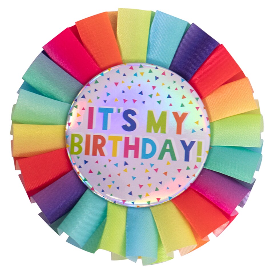 Rainbow Rosette Badge