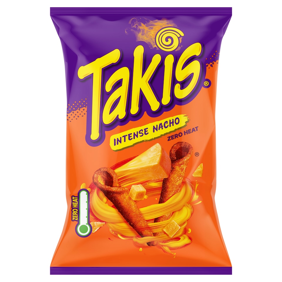 Takis Intense Nacho Cheese Flavoured Fried Corn Snack 100g