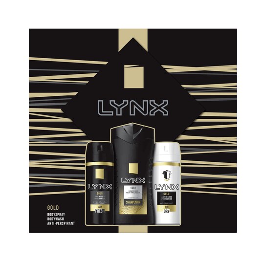 Lynx Gold Trio Gift Set Tesco Groceries
