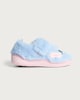 image 1 of Disney Lilo & Stitch Embroidered Fluffy Slippers in Pink