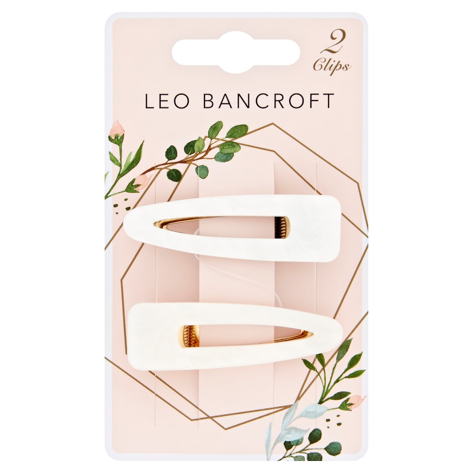 Leo Bancroft Resin Hair Clips 2 Pack