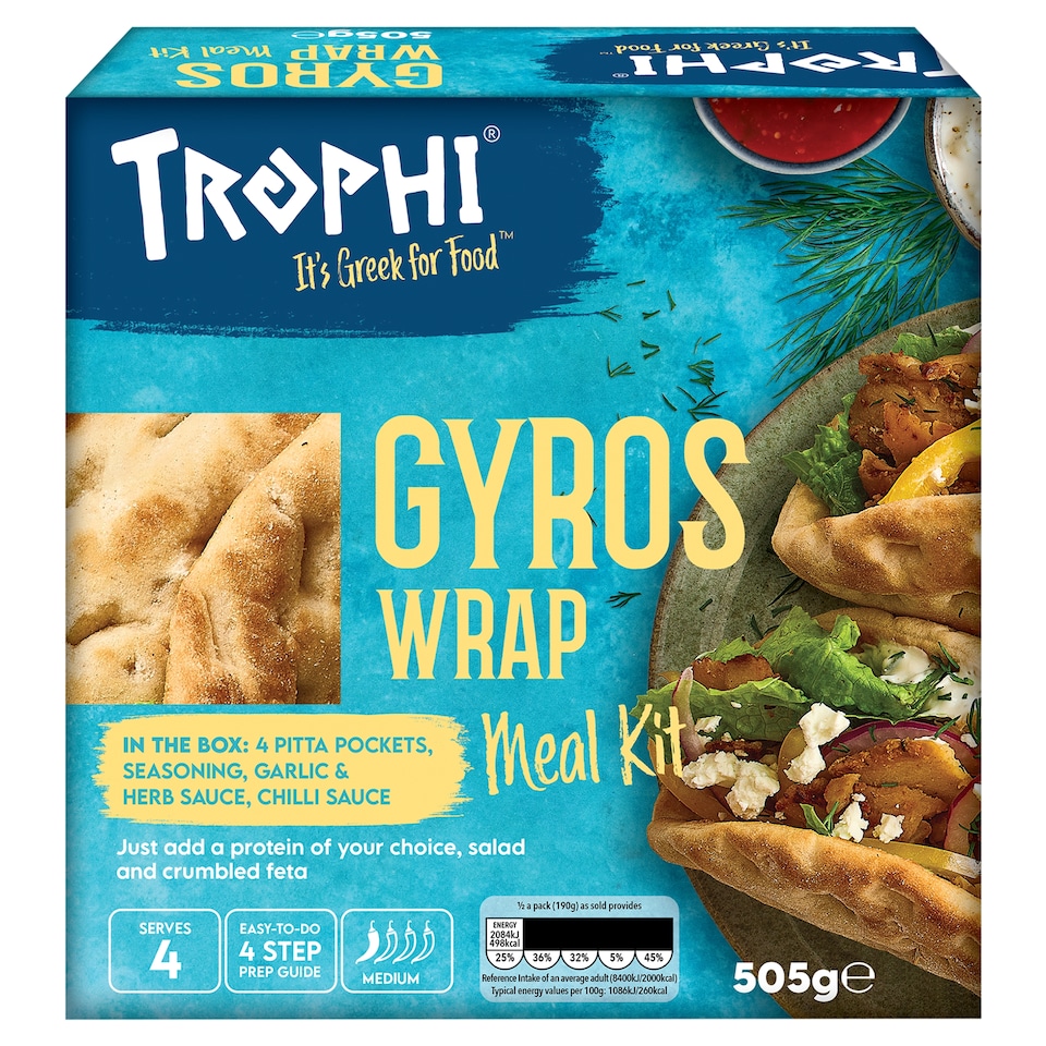 Trophi Gyros Wrap Meal Kit 505g