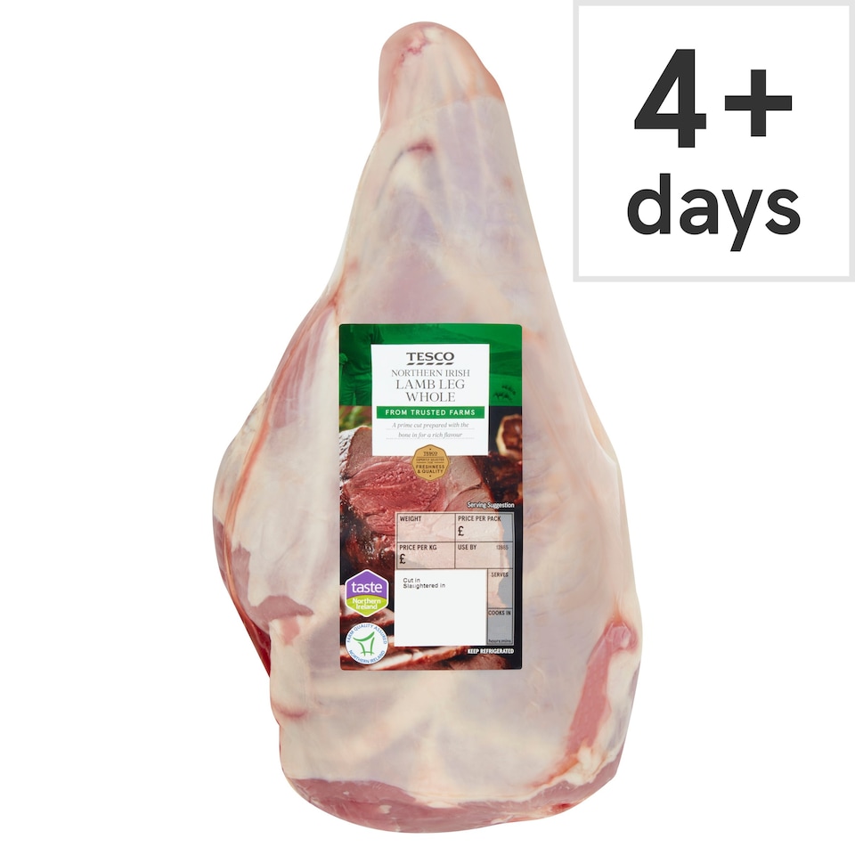 Tesco Northern Irish Lamb Leg Whole 1kg-3.5Kg