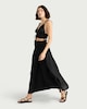 image 1 of F&F Maxi Beach Skirt in Black
