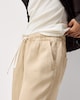 image 2 of F&F Pure Lyocell Wide Leg Trousers in Stone