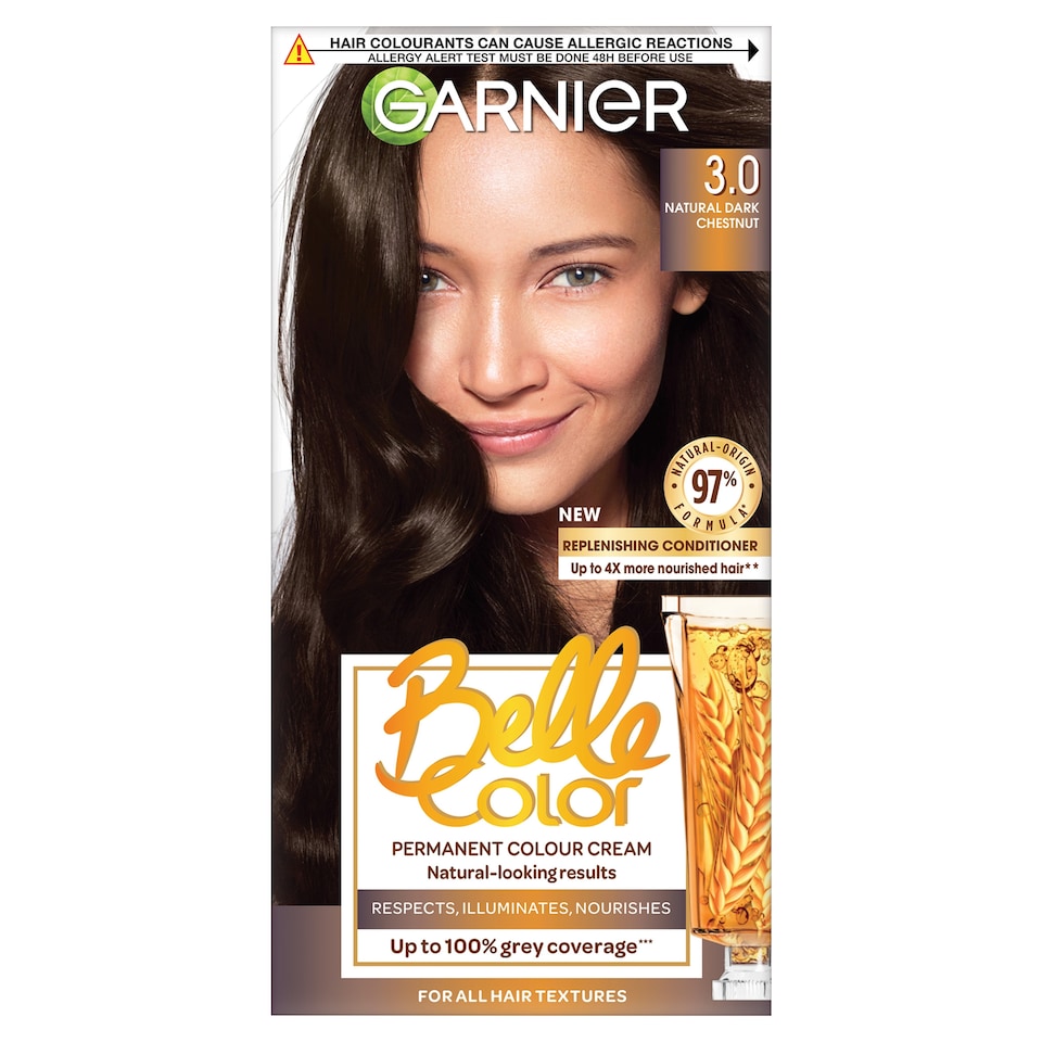 image 1 of Garnier Belle Color 3 Dark Brown Permanent Hair Dye