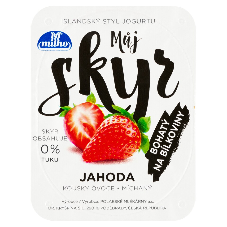 Obrázek 1 pro produkt Milko Můj Skyr jahoda 130g