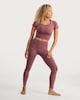 image 3 of F&F Active Seamfree Square Neck ports T-Shirt in Berry