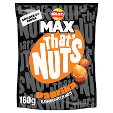 Walkers Max Thats Nuts Paprika 160g