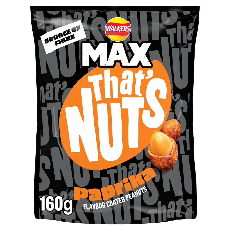 image 1 of Walkers Max Thats Nuts Paprika 160g
