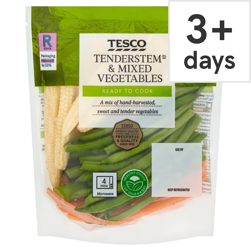 image 1 of Tesco Tenderstem & Mixed Vegetables 160G
