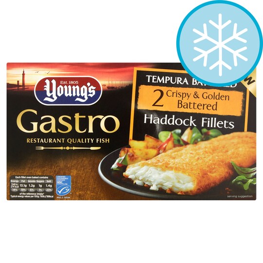 YOUNGS GASTRO 2 TEMPURA BTD HDDK FILLETS 300G Tesco Groceries