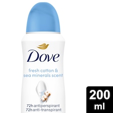 Dove Women Cotton & Sea Minerals 72h Advanced Antiperspirant Deodorant 200ml