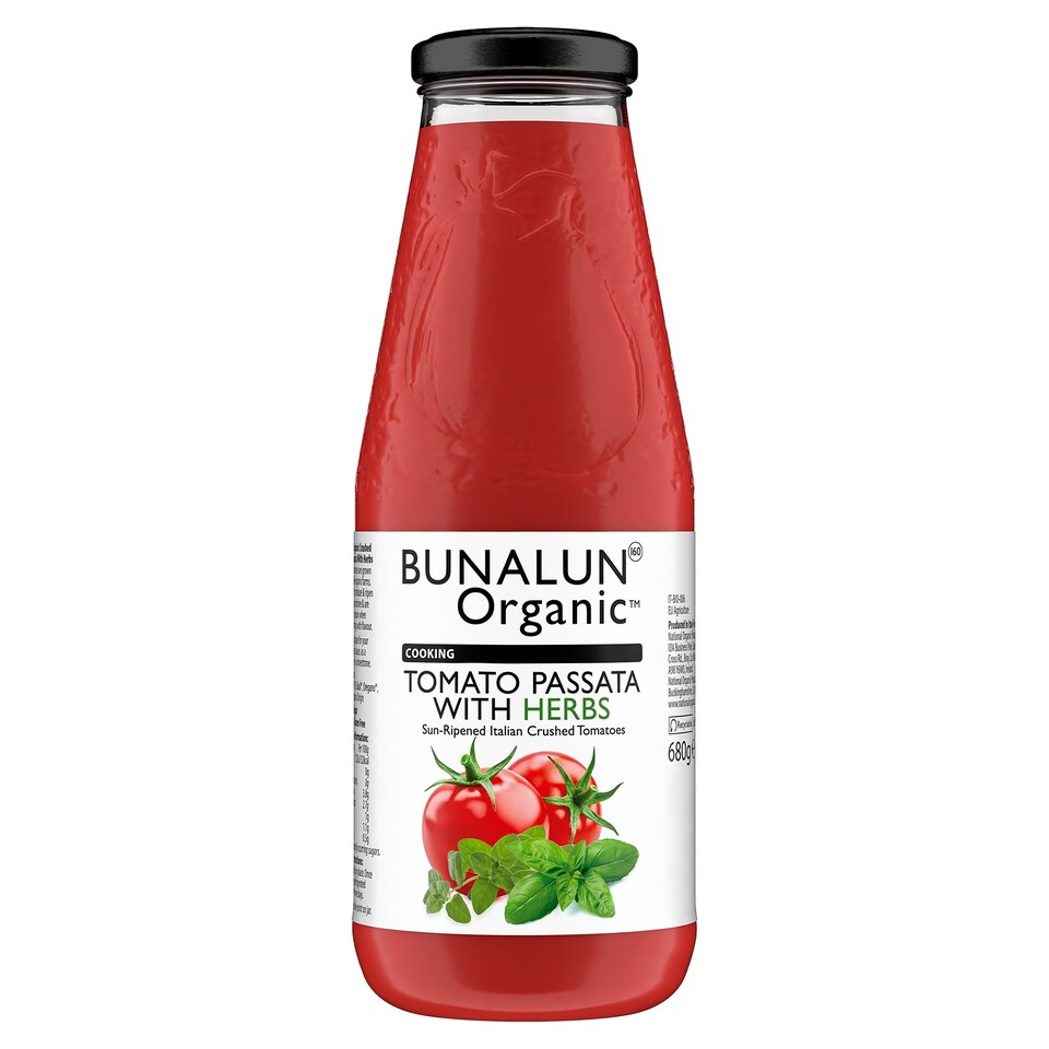 Bunalun Organic Tomato Passata With Herbs 680G