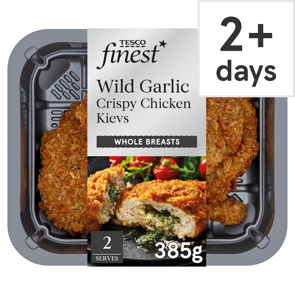 Tesco Finest Wild Garlic Chicken Kievs 385g