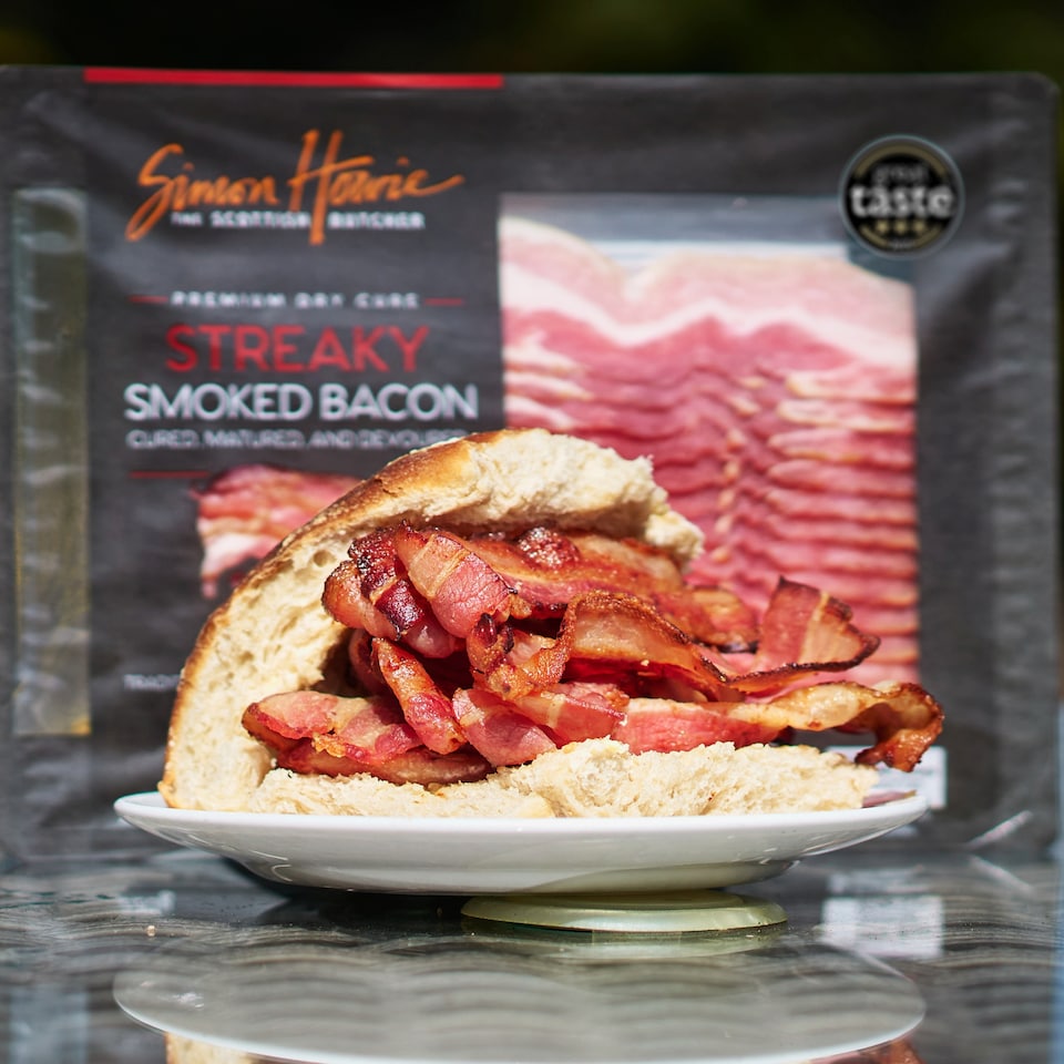 image 1 of Simon Howie Dry Cure Smoked Streaky Bacon 220G