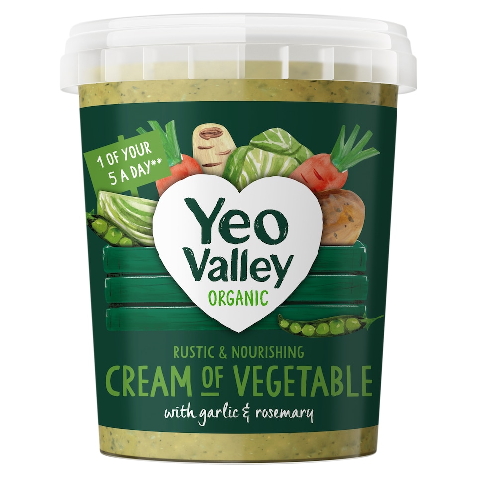 Yeo Valley Organic Cream Of Vegetable Soup 400G