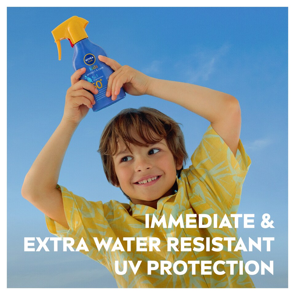 image 1 of NIVEA SUN Kids Protect & Care Sun Cream Trigger Spray SPF50 270ml
