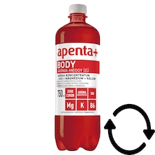 Apenta+ Body arónia-meggy ízű szénsavmentes energiamentes üdítőital édesítőszerekkel 750 ml