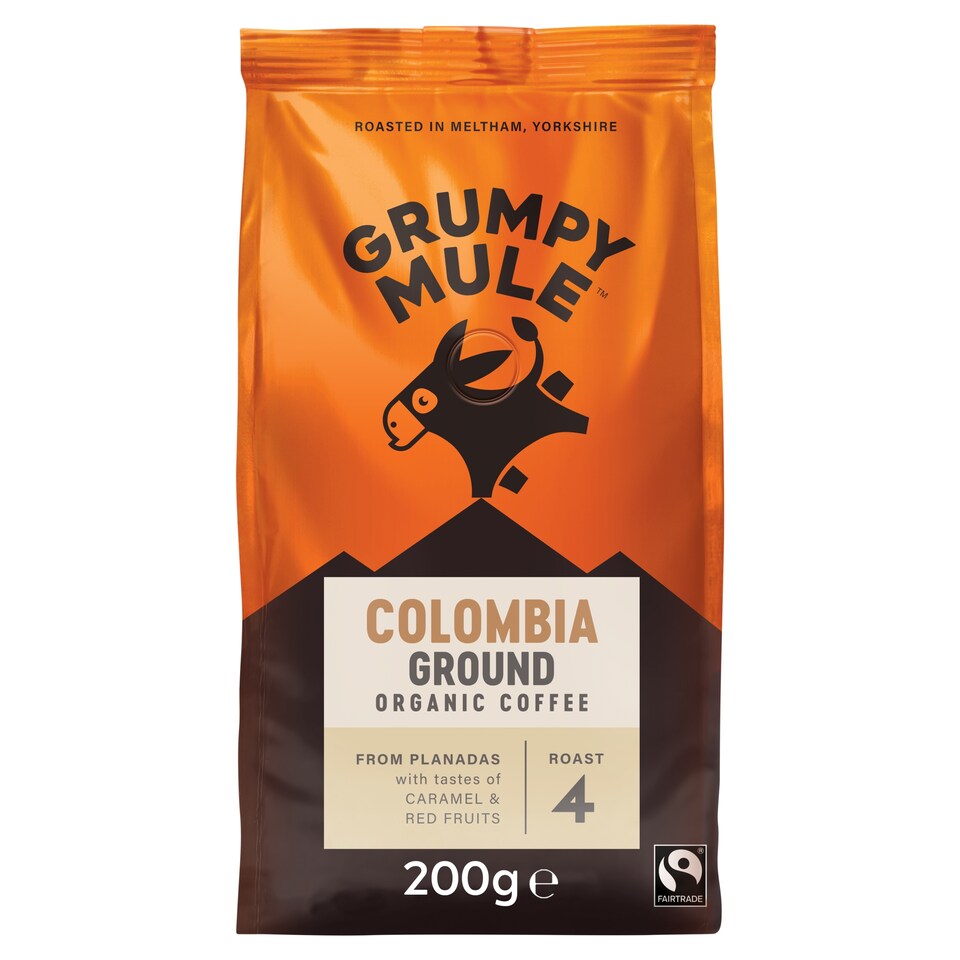Grumpy Mule Organic Colombia Ground Coffee 227G