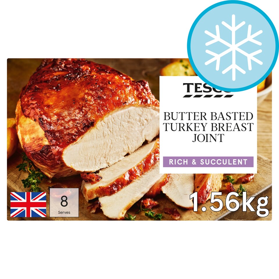 Tesco Butter Basted Frozen Turkey Breast Joint 1.56Kg