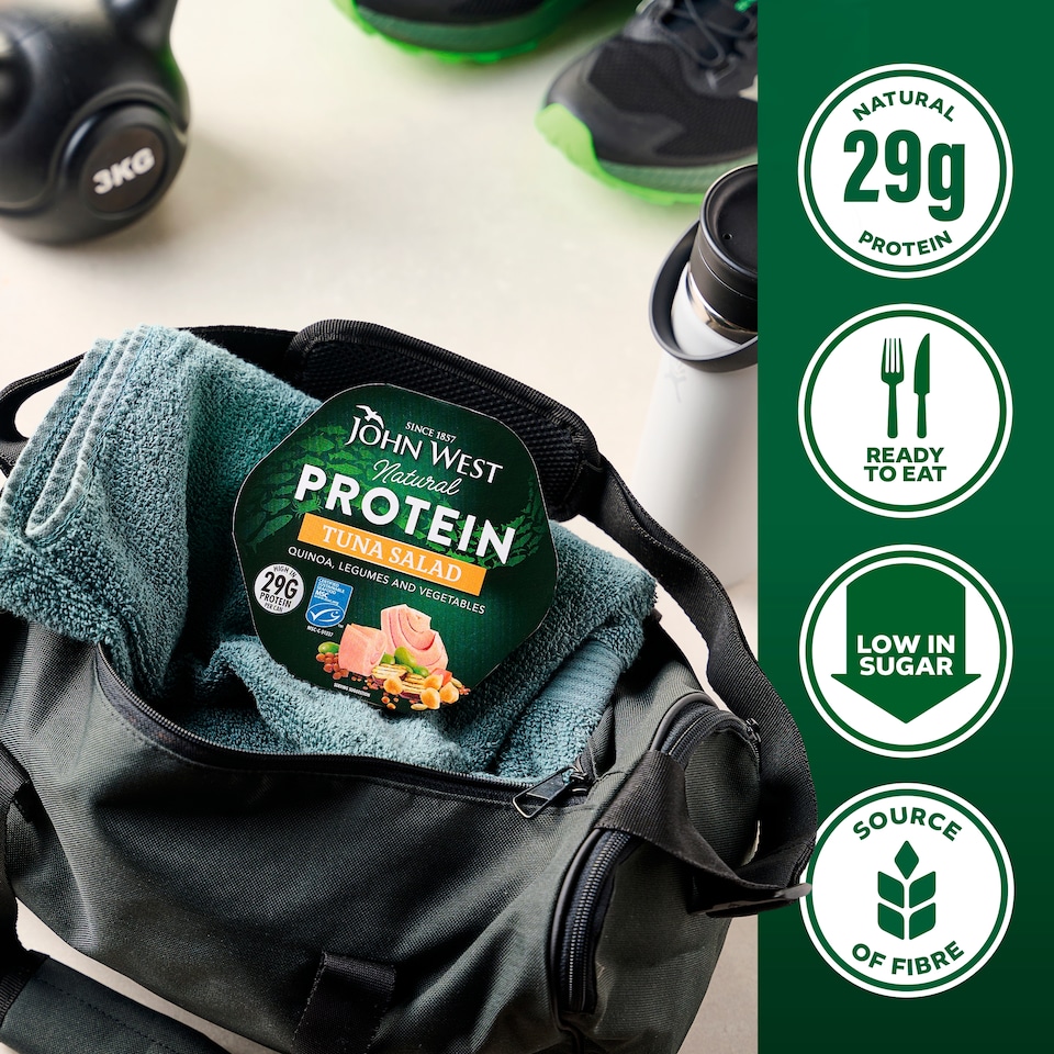 image 1 of John West Protein Tuna Salad quinoa, legumes and vegetables 220g