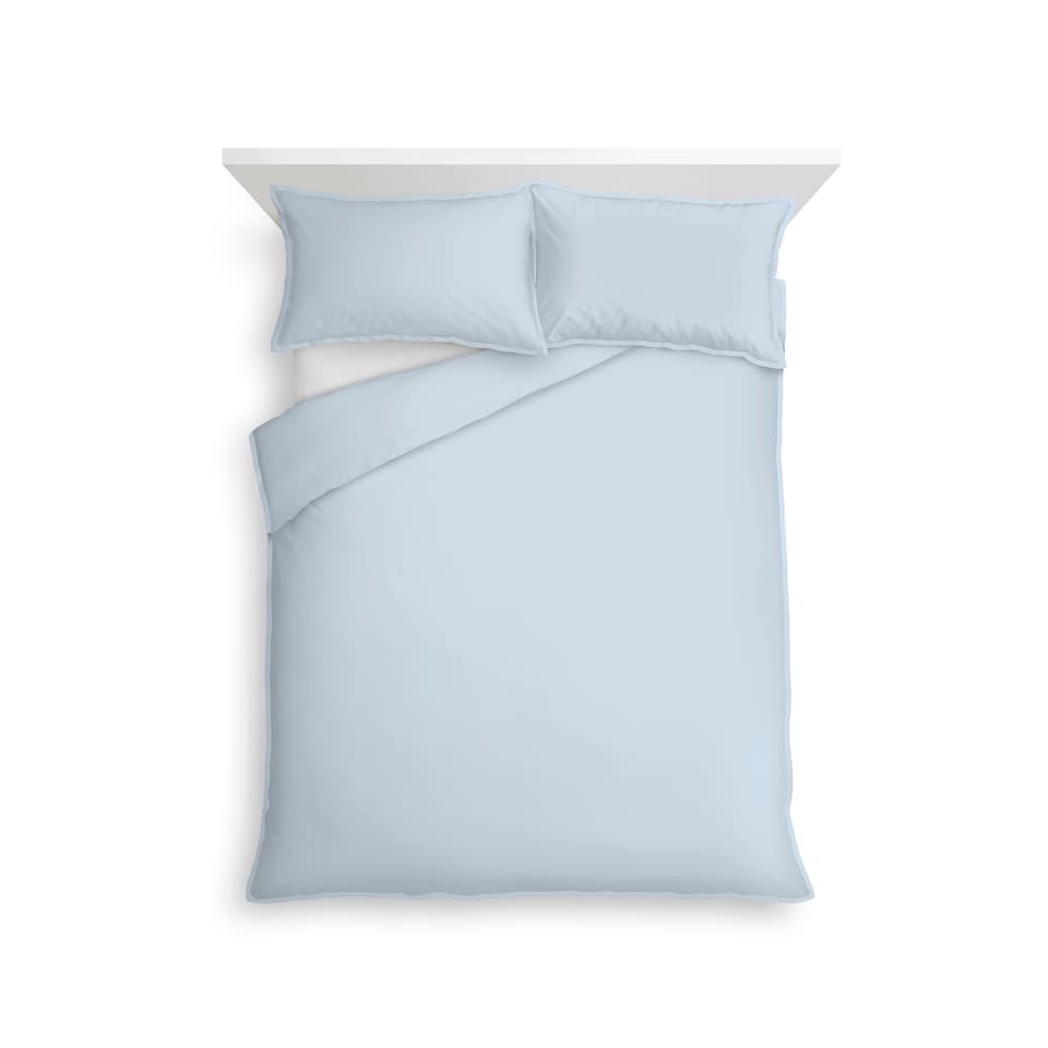 F&F Home Pure Cotton Blue Double Stitch Duvet Set Double