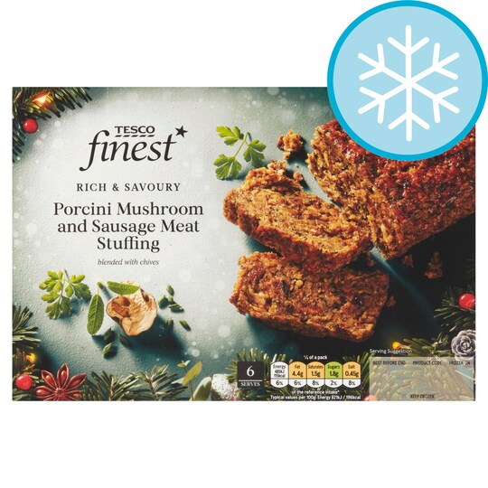 Tesco Finest Porcini Mushroom & Sausage Meat Stuffing 400G Tesco