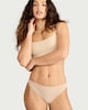 image 2 of F&F 5-Pack Cotton Rich High Leg Knickers in Nude