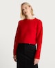 image 3 of The F&F Edit Crew Neck Cropped Jumper in Red