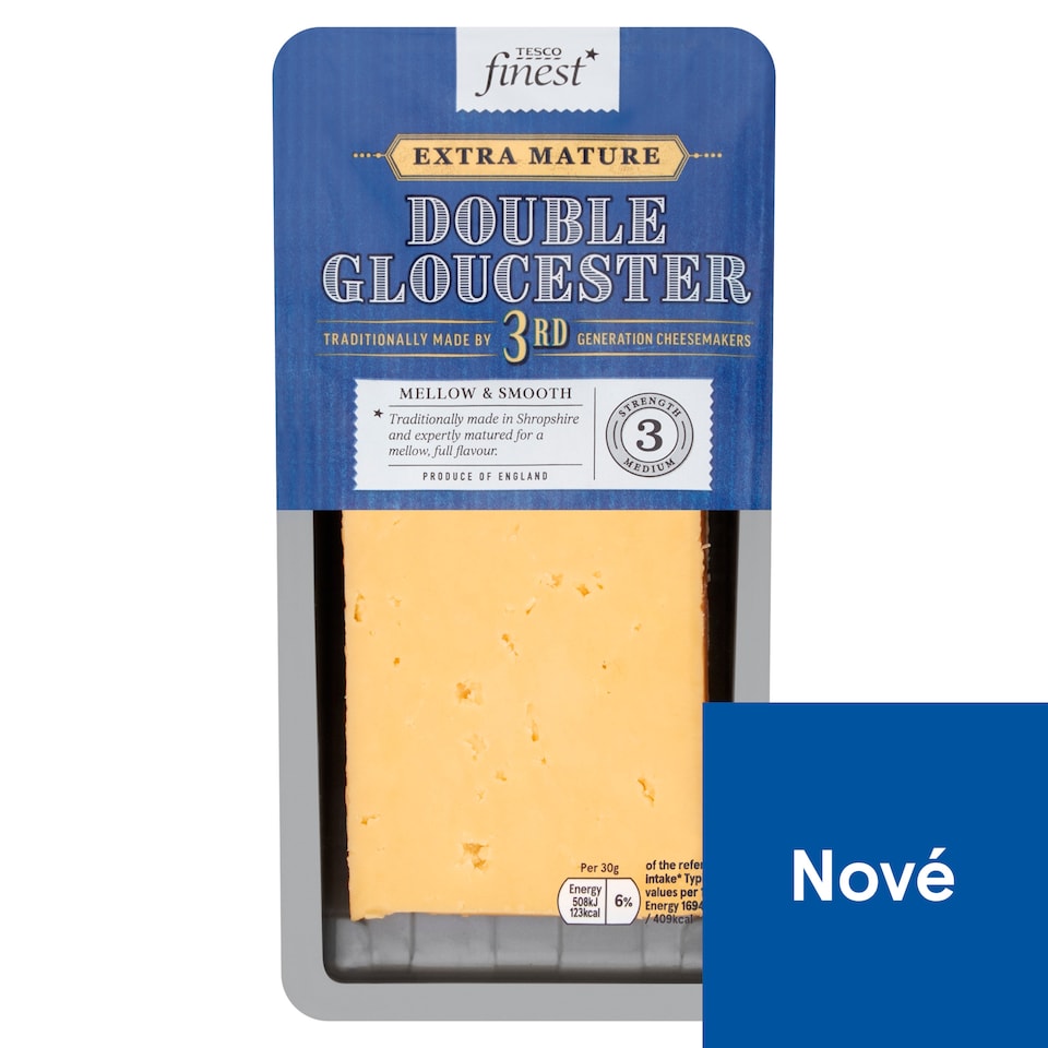 Tesco Finest Double Gloucester Hard Full-Fat Ripe Cheese 200g
