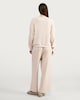 image 3 of F&F Snit Textured Sunday Lounge Pyjama Set in Beige