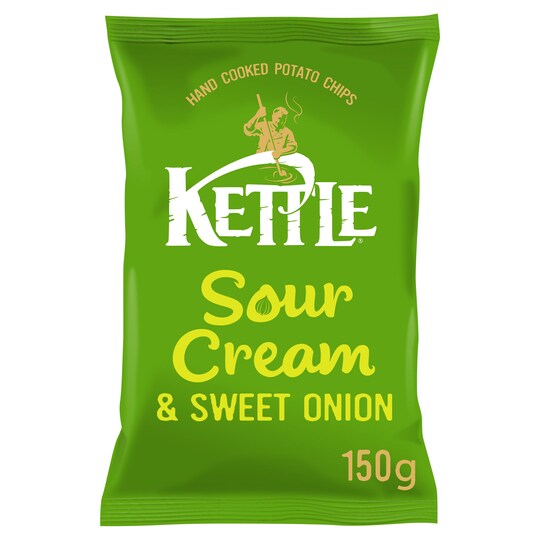 Kettle Chips Sour Cream & Sweet Onion 150G Tesco Groceries
