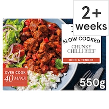 Tesco Slow Cooked Chunky Chilli Beef 550g