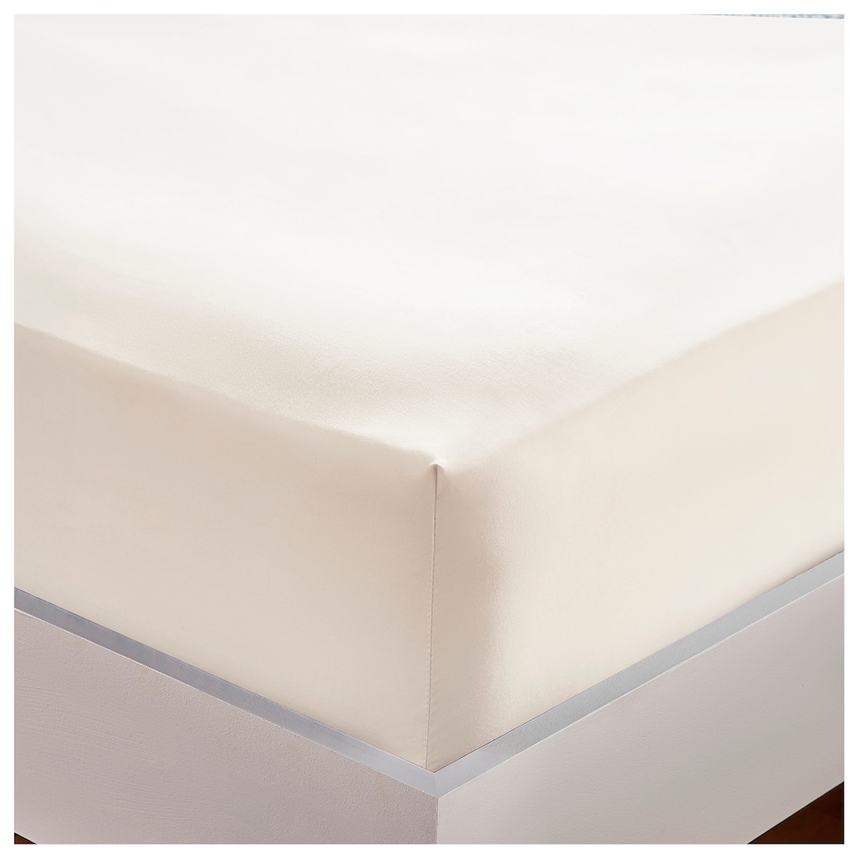 SILENTNIGHT SUPERSOFT Off White Fitted Sheet King