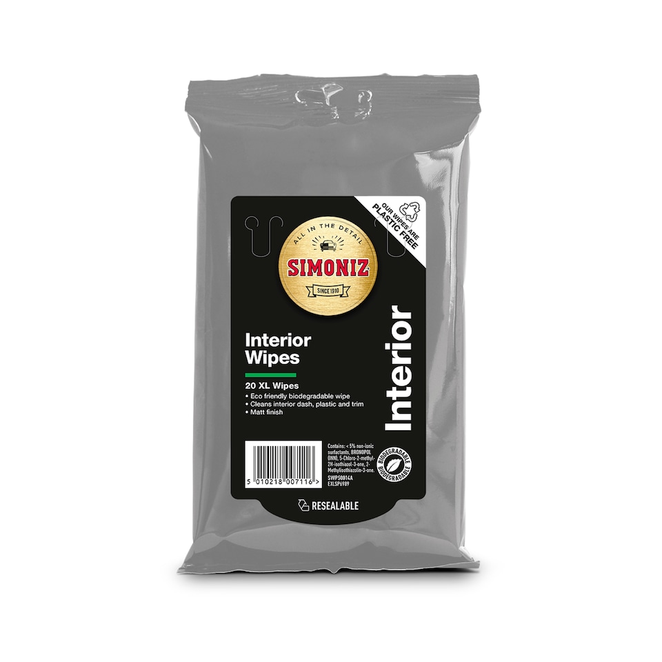 Simoniz Matte Dashboard Wipes 20 Pack