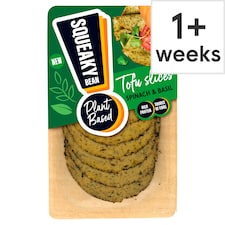 Squeaky Bean Plant Based Spinach & Basil Tofu Slices 80g