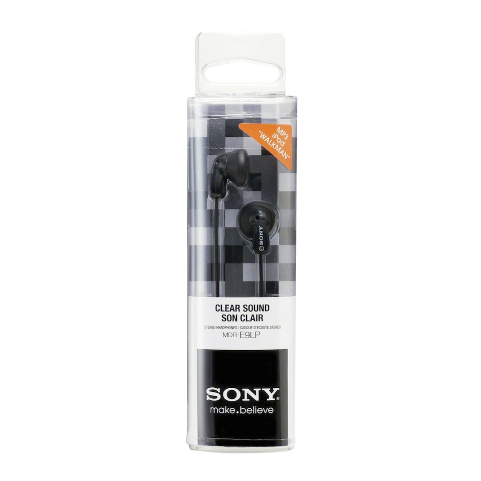image 1 of Sony MDR-E9LP Wired In Ear Headphones Black