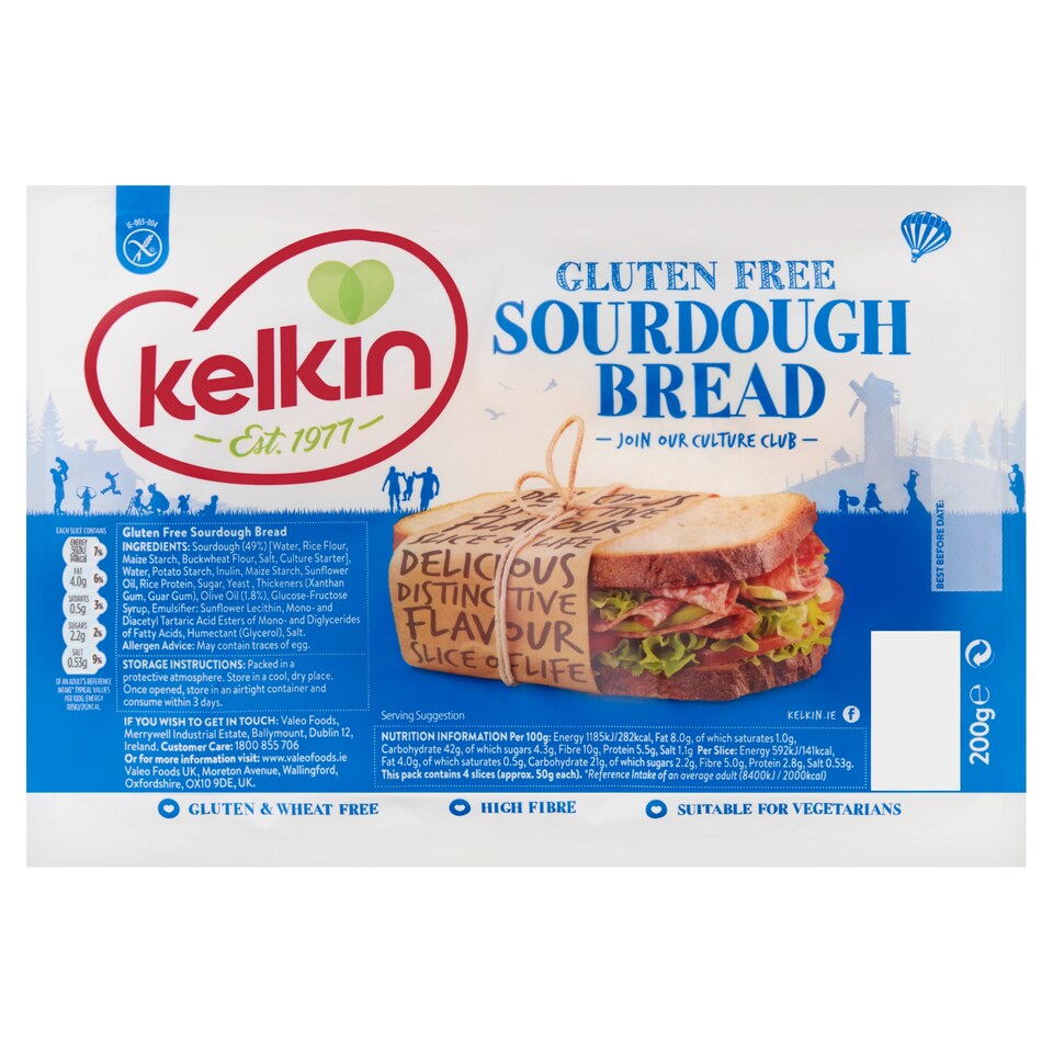 Kelkin Sourdough Plain 200G
