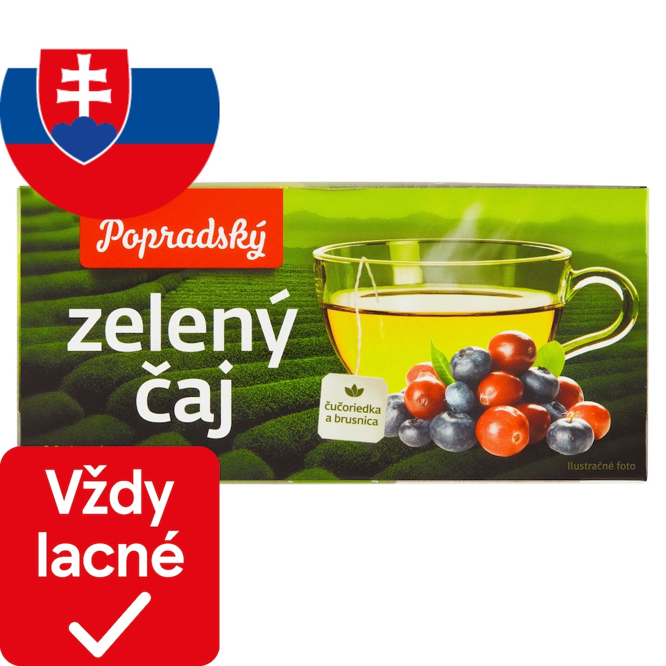 obrázok 1 z Popradský Zelený čaj čučoriedka a brusnica 30 g