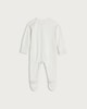image 2 of F&F Baby 3-Pack Pure Cotton Breakfast Print Long Sleeved Sleepsuits in White