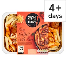 Tesco Meals Made Easy Beef Meatball Pasta Bake 1Kg