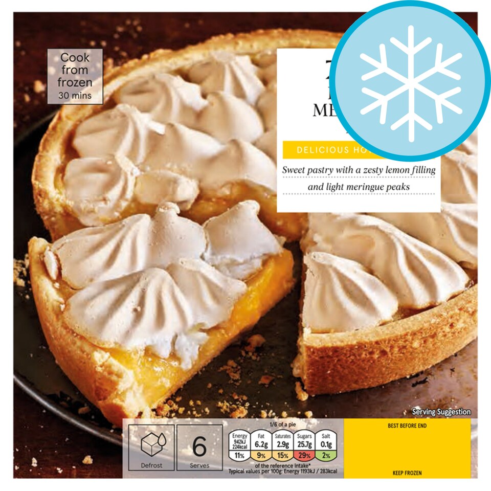 Tesco Lemon Meringue Pie 475G Tesco Groceries