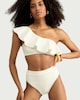image 2 of F&F High Waisted Bikini Bottoms in Cream