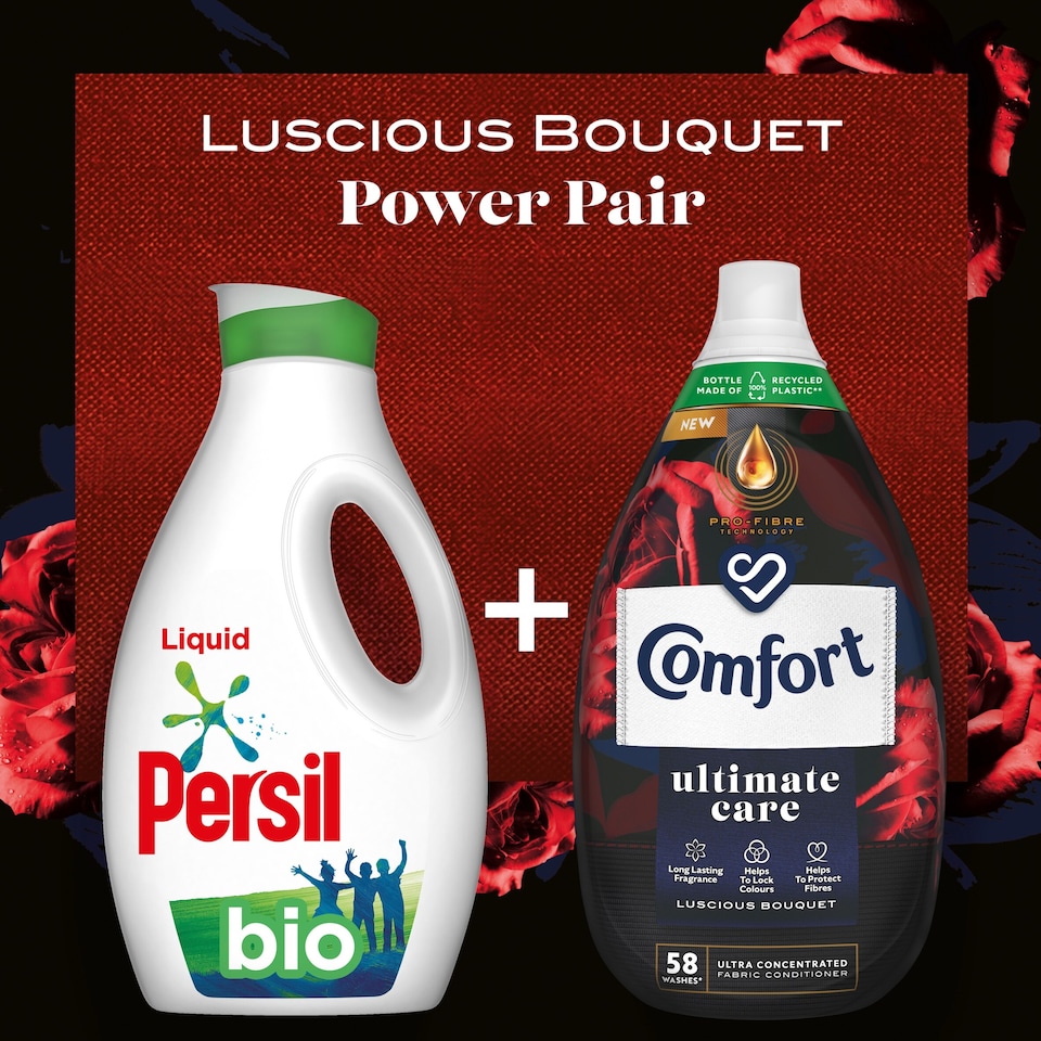 image 1 of Comfort Perfume Luscious Bouquet Fabric Conditioner 58W 870Ml