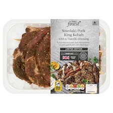 Tesco Finest Souvlaki Pork King Kebab with Tzatziki dressing 675g