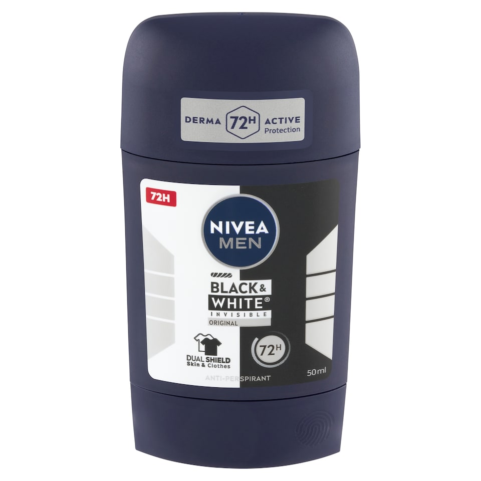 obrázok 1 z Nivea Men Black & White Invisible Original Tuhý antiperspirant 50 ml