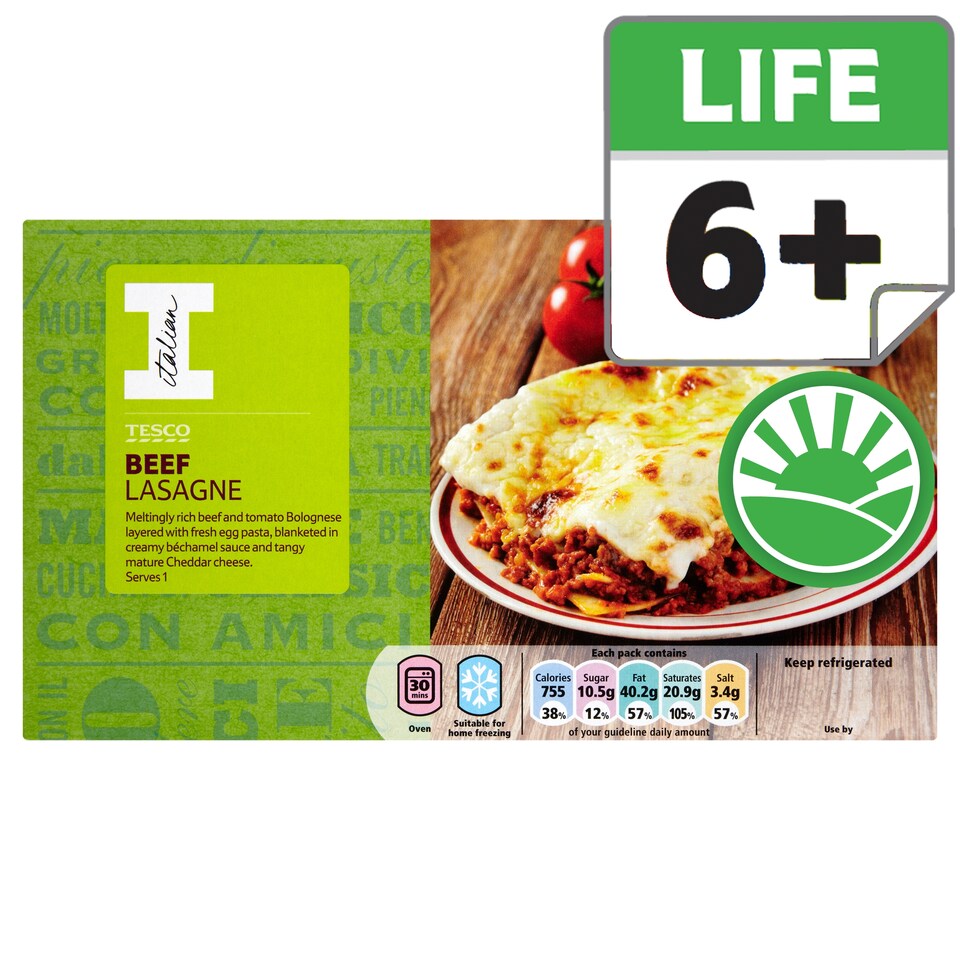 Tesco Lasagne 550G